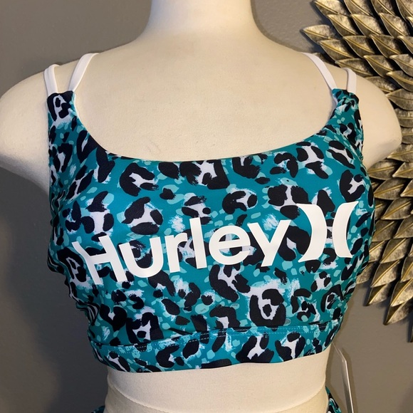 Hurley green animal print bikini set - Picture 3 of 16